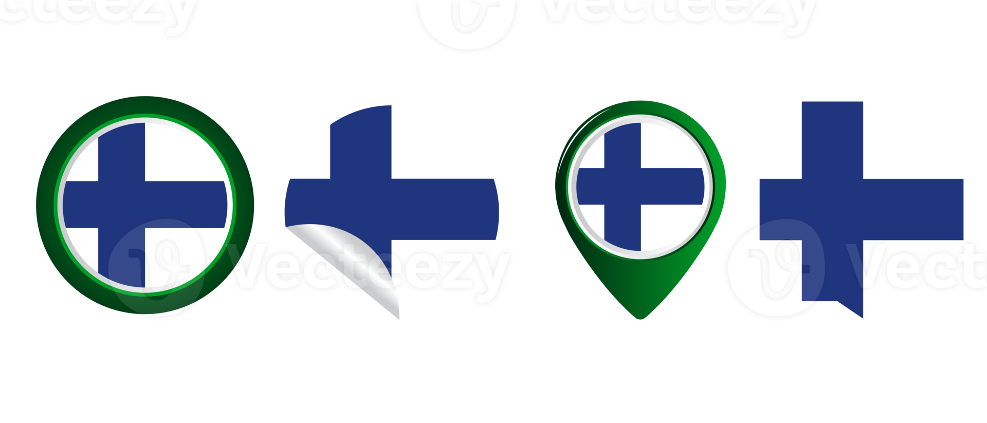 Finland flag flat icon symbol illustration png