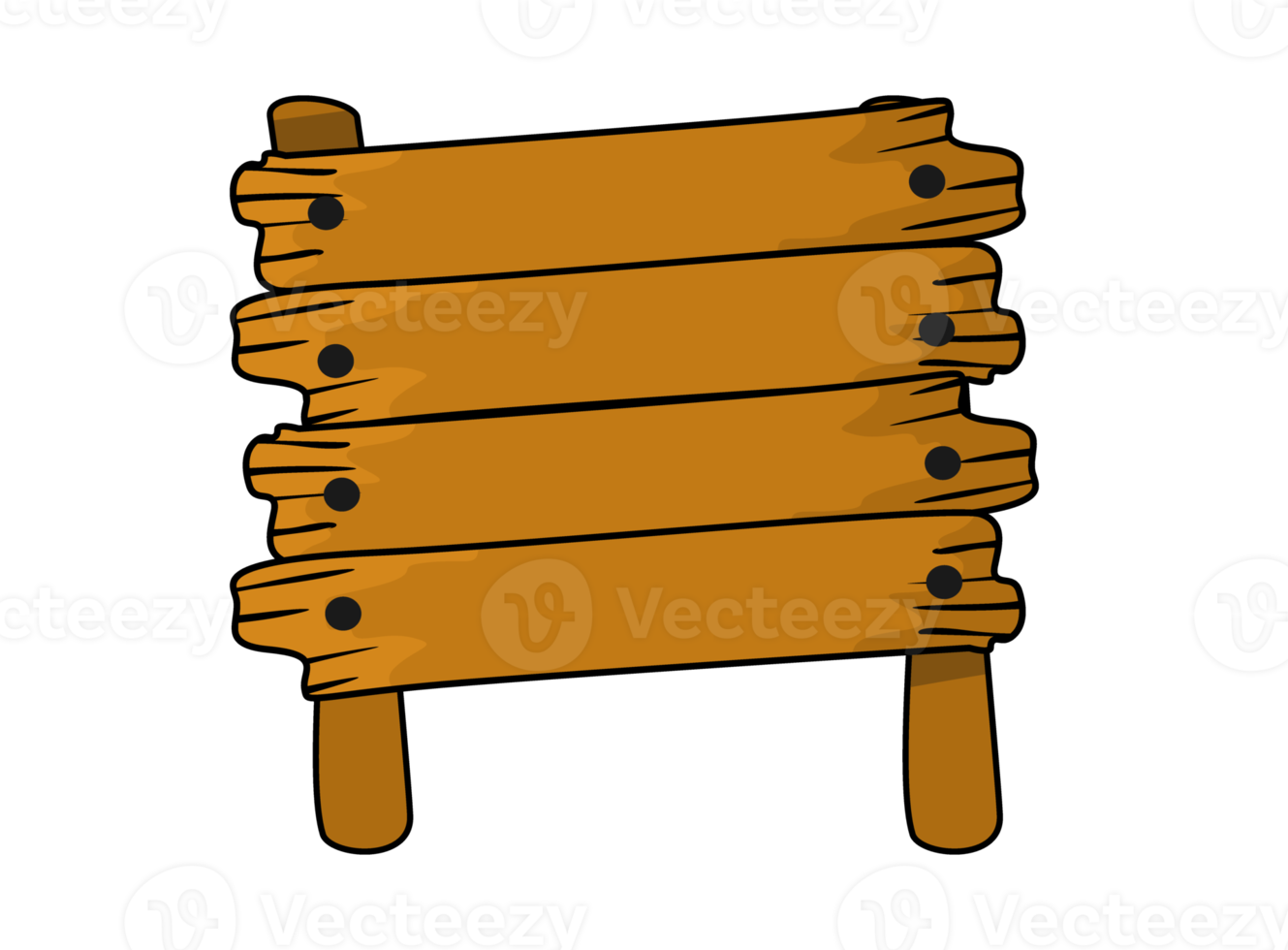 panneau de signalisation en bois png