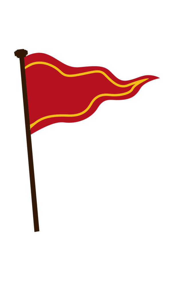 bandera roja del reino png