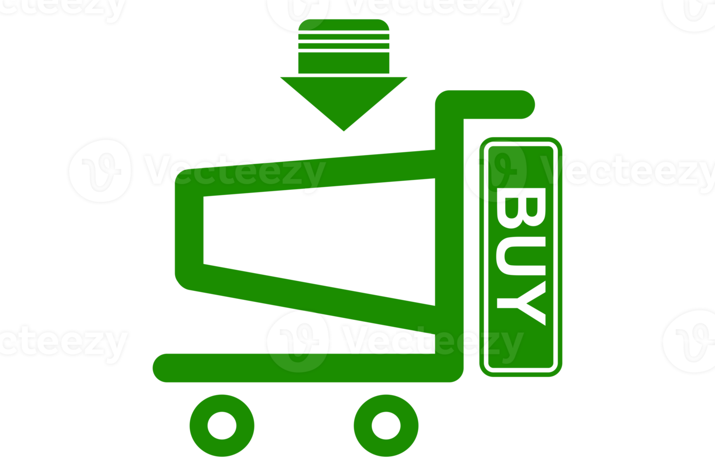 groen buying trolley mand png