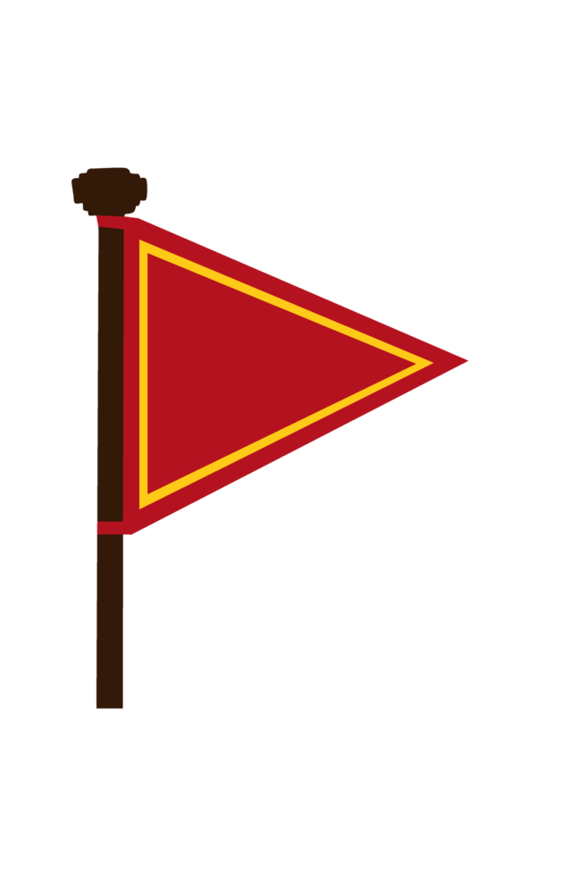 bandera roja del reino png