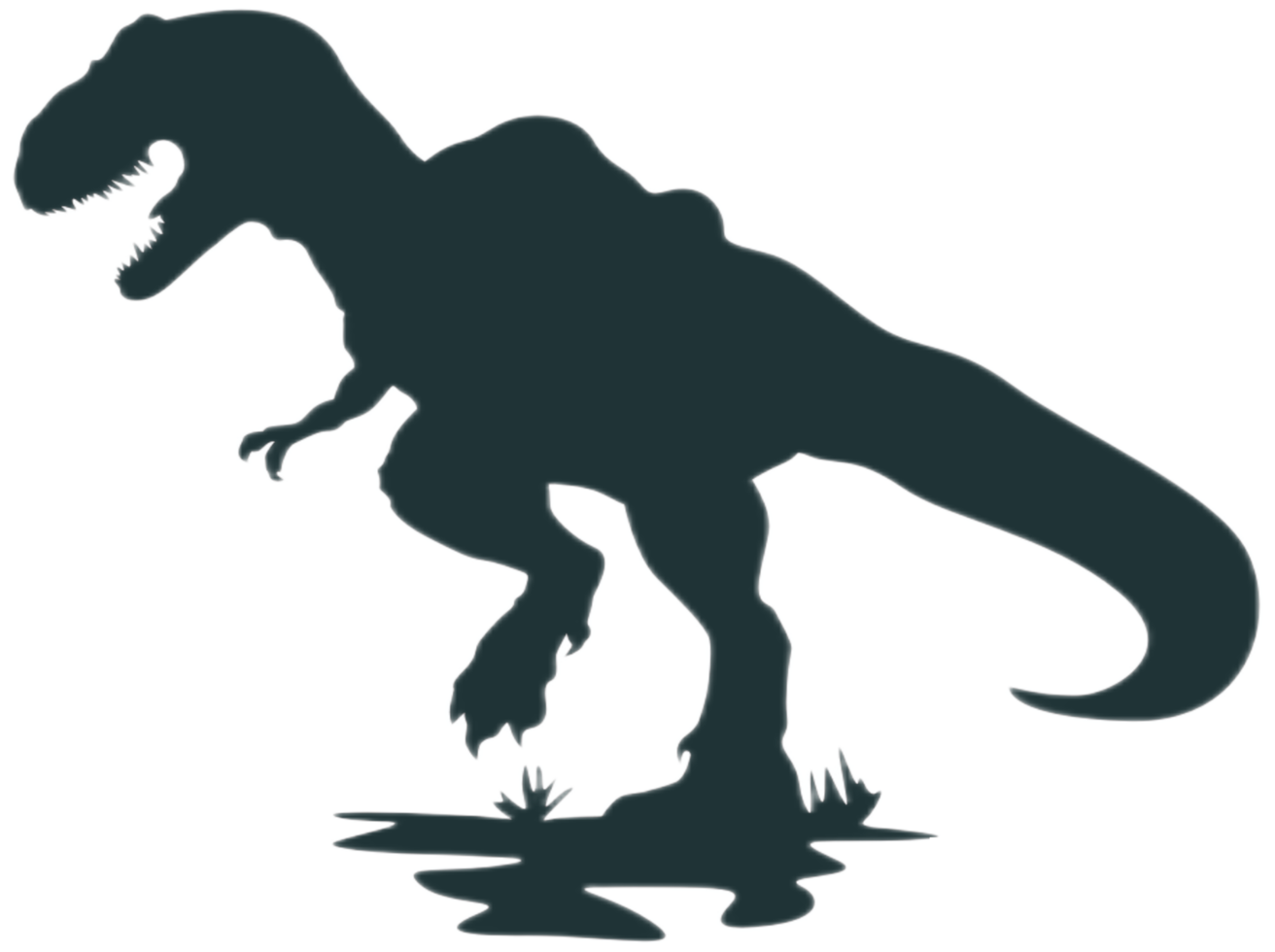 dinosaurie silhuett - tyrannosaurus png