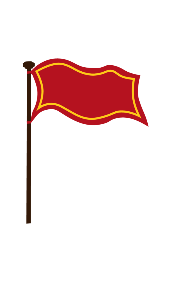bandera roja del reino png