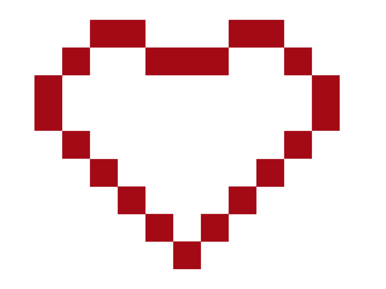 Valentinstag-Liebessymbol mit Pixelthema png