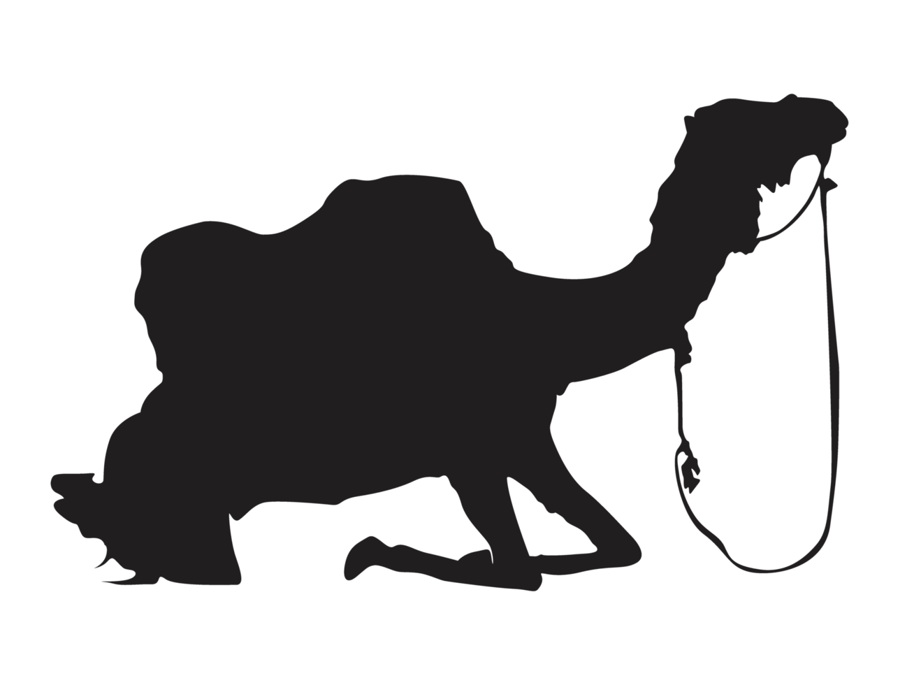 Sitting Camel silhouette png