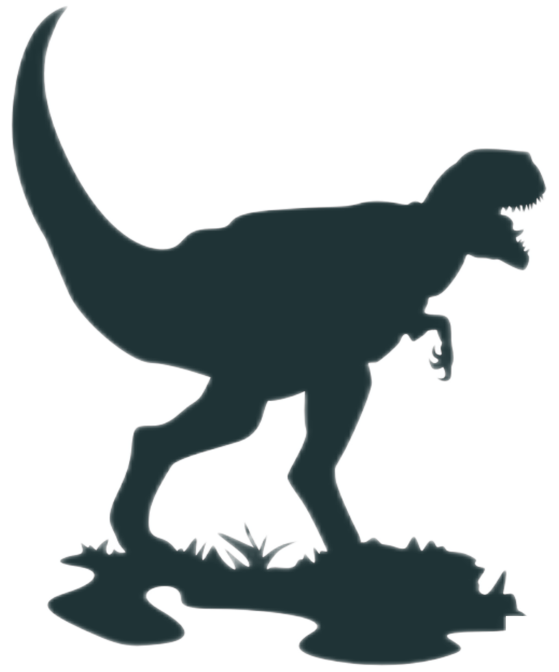 Free silueta de dinosaurio - tiranosaurio 12933110 PNG with Transparent  Background