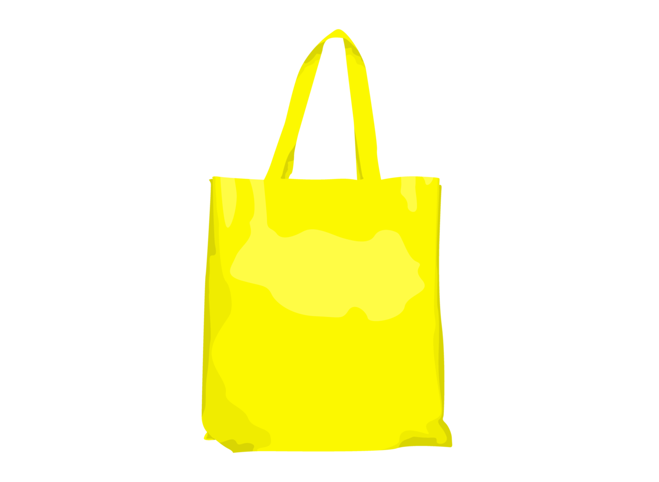 yellow shopping bag png