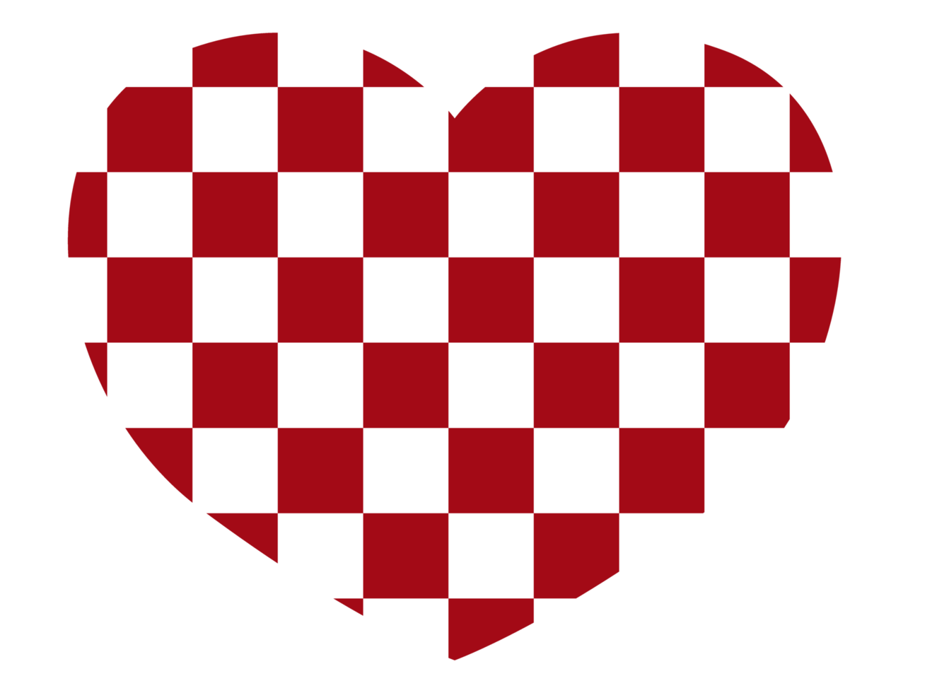 Valentinstag-Liebessymbol mit Schachbrettmuster-Thema png