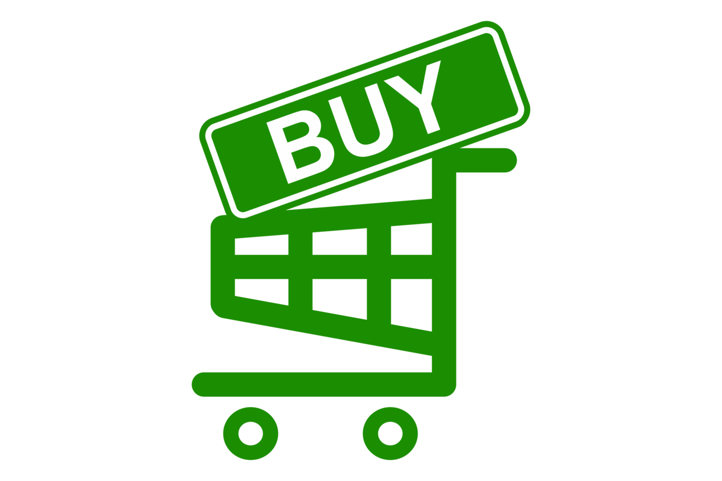 groen buying trolley mand png