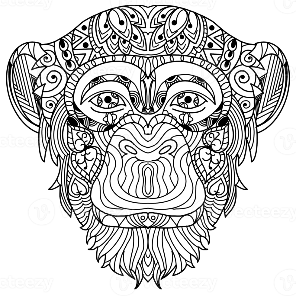 The Ape Head Design png