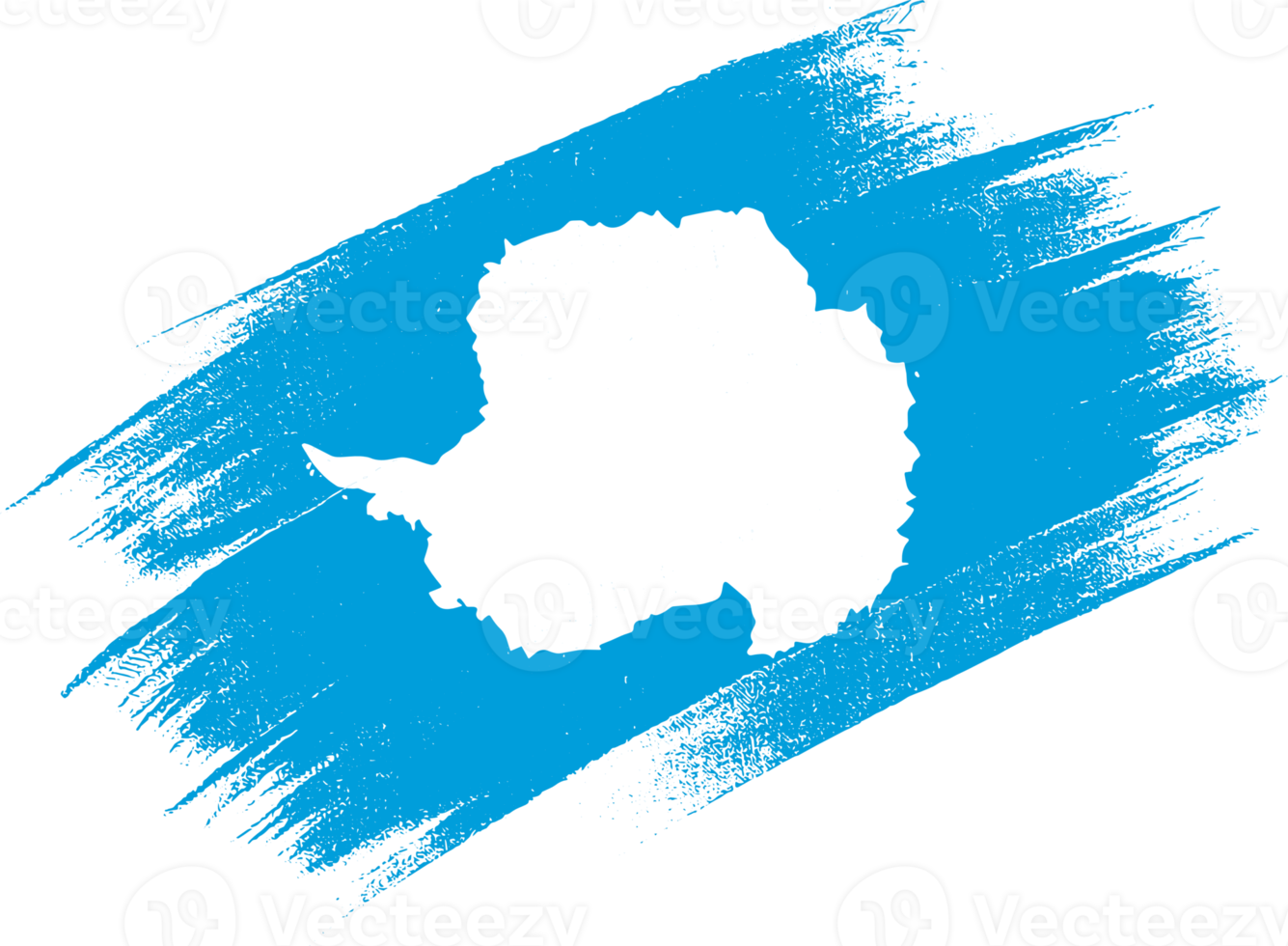 antarctica vlag met borstel verf getextureerde Aan wit achtergrond png