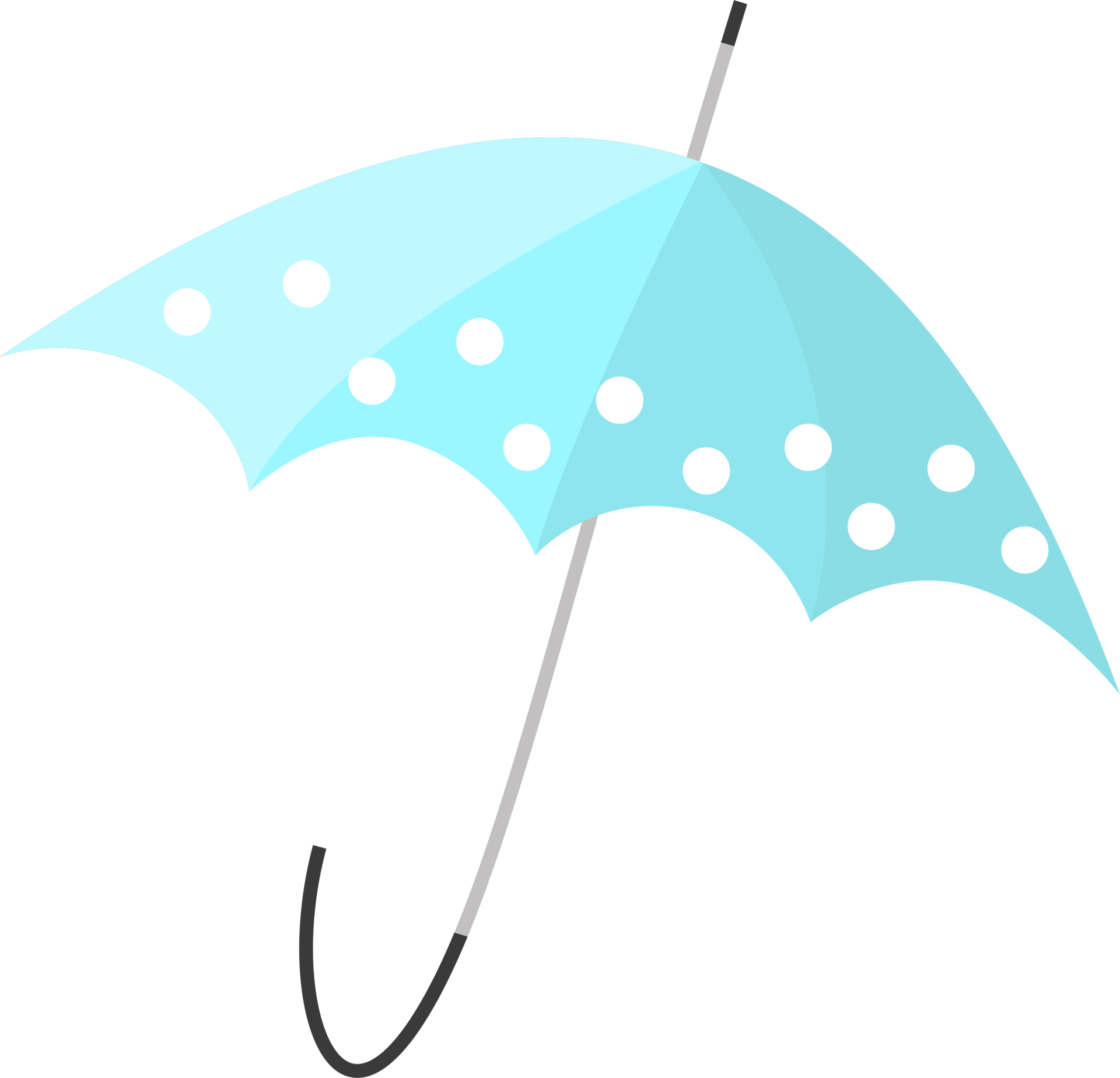 umbrella-blue-from-rain-and-sun-12933316-png