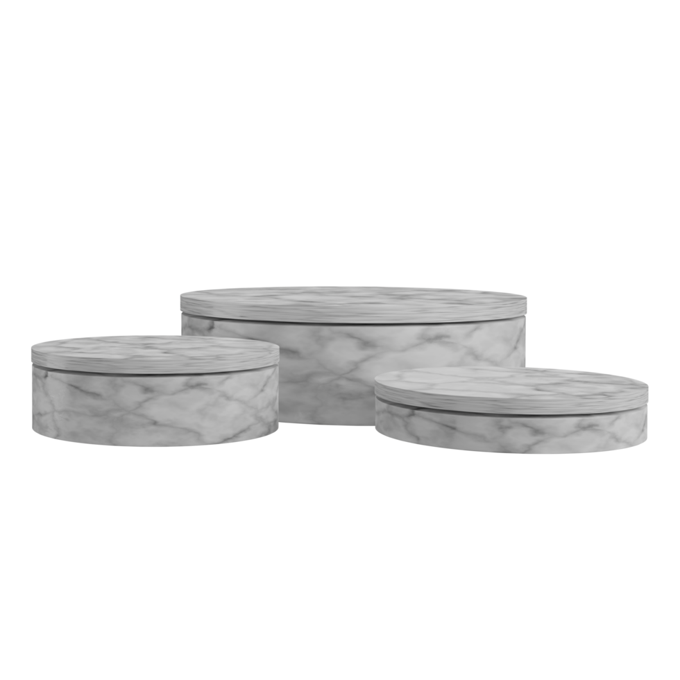 3D Realistic Marble Podium Stage  Product Display. 3D Illustration. png