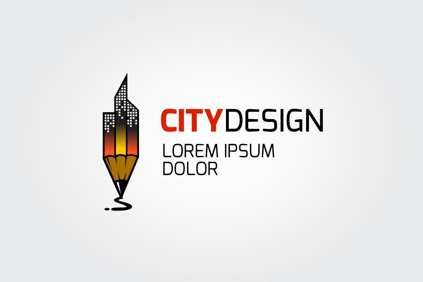 plantilla de logotipo de ciudad creativa. ilustración del logotipo vectorial. vector