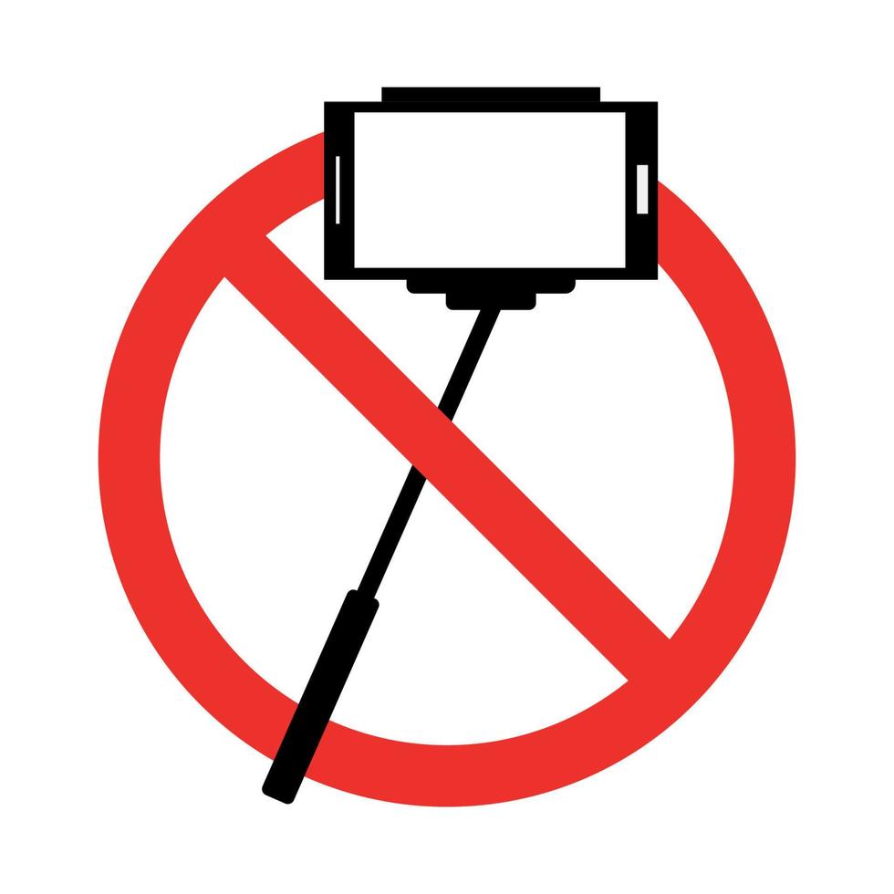 Self forbidden sign in a red crossed out circle vector