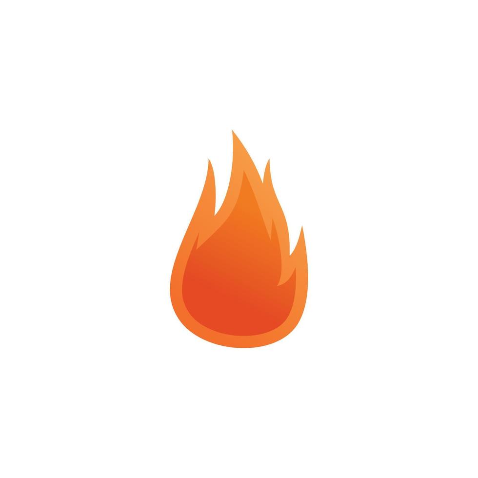 icono de logotipo de fuego con vector premium de estilo único