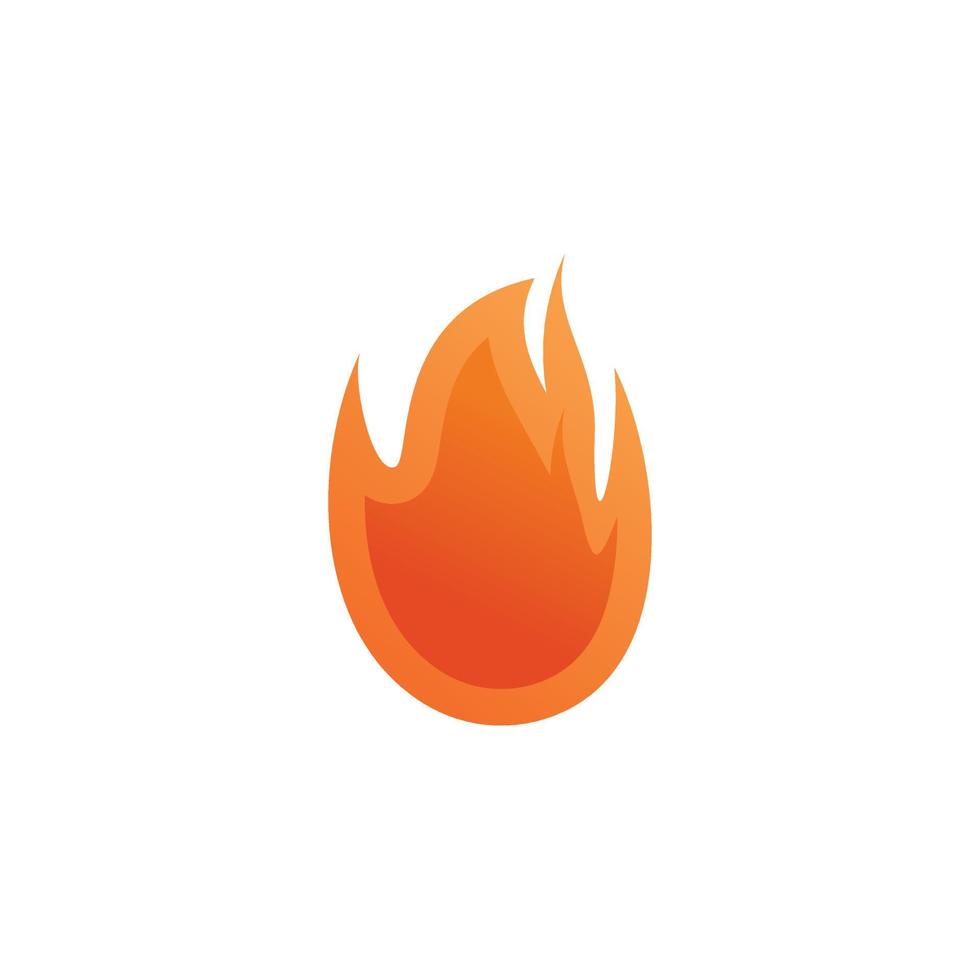 icono de logotipo de fuego con vector premium de estilo único
