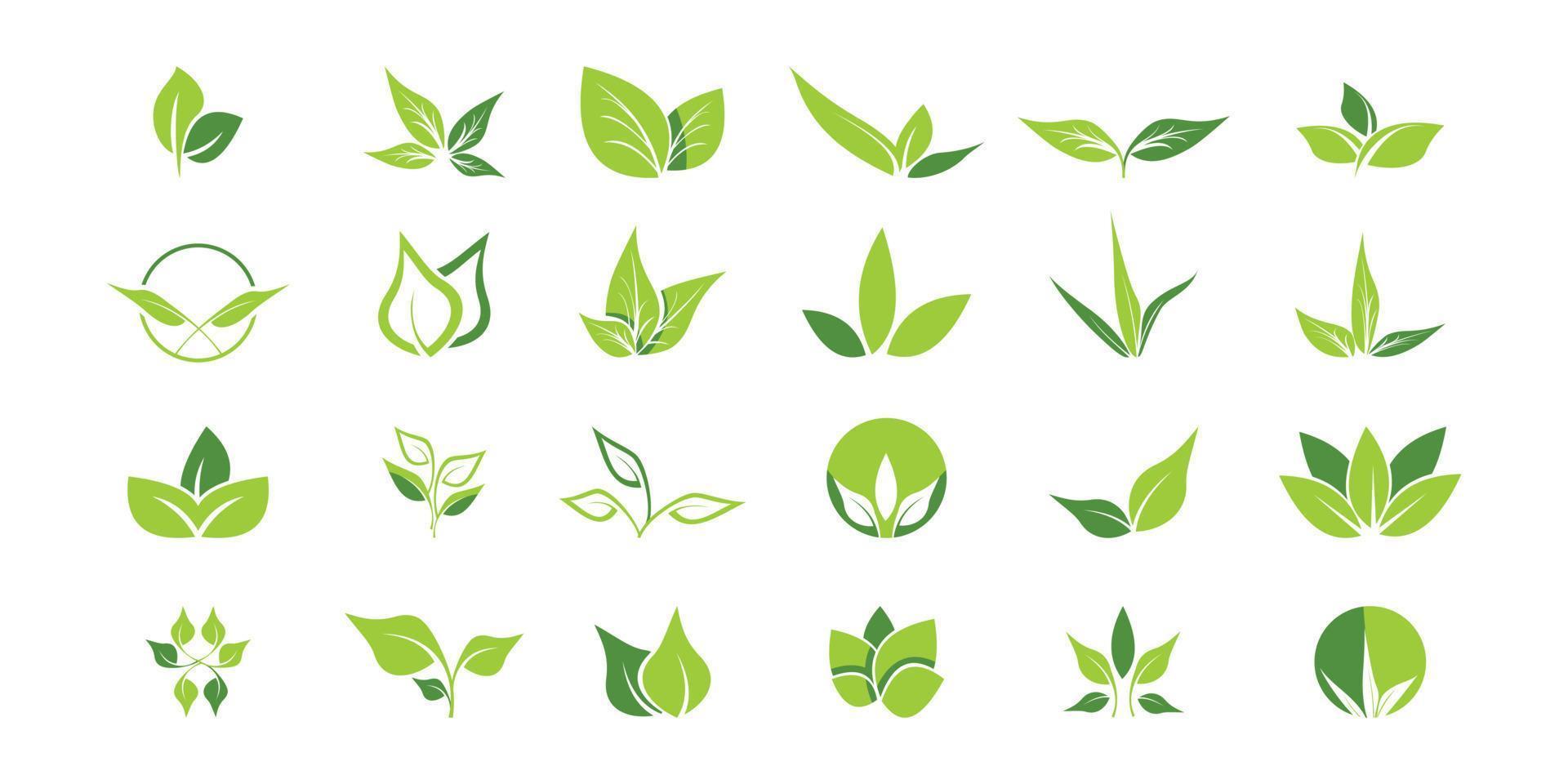 Nature logo icon for herbal, vegan or organic design Premium Vector