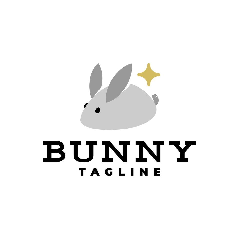 illustration of a cute rabbit. good for any business related to animal or pet vector
