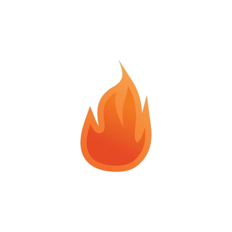 icono de logotipo de fuego con vector premium de estilo único