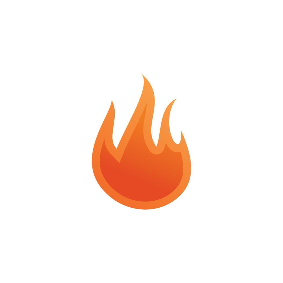 icono de logotipo de fuego con vector premium de estilo único
