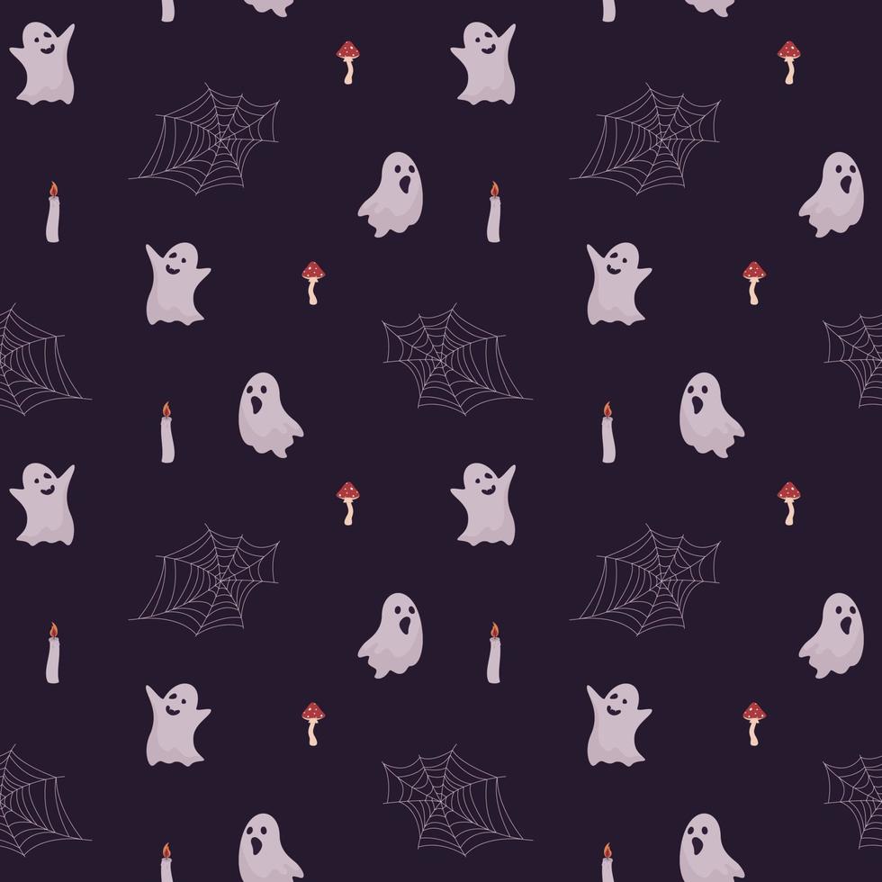 halloween seamless pattern vector