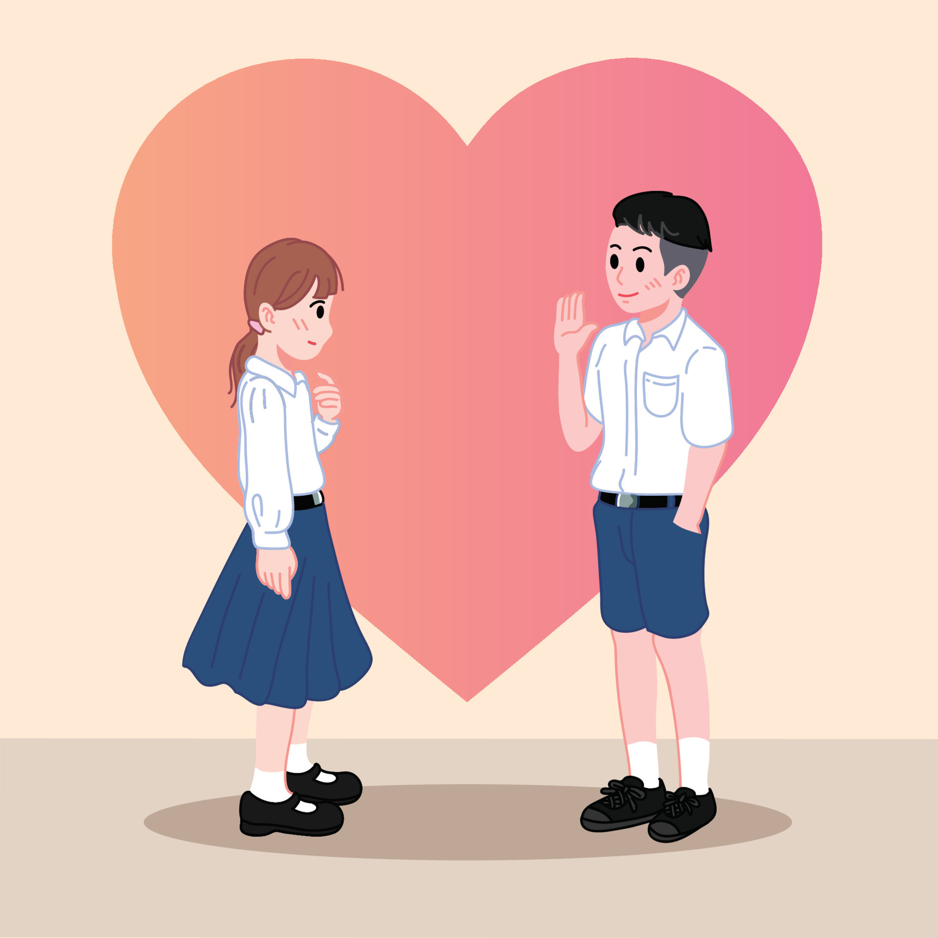 Asian students in school uniforms are dating. Couple in love character, Romantic dating couple 12933911 Vector Art at Vecteezy Asian students in school uniforms are dating. Couple in love character, Romantic dating couple 12933911 Vector Art at Vecteezy