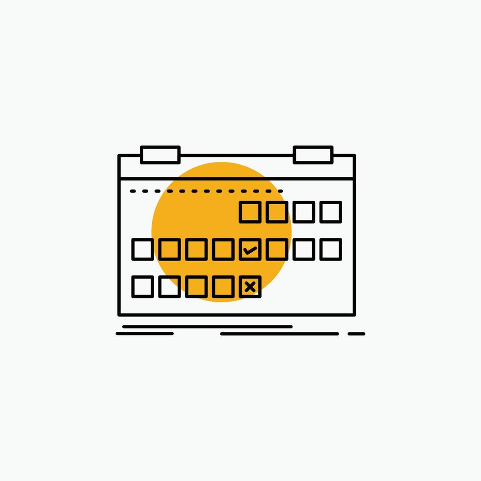 Calendar. date. event. release. schedule Line Icon vector