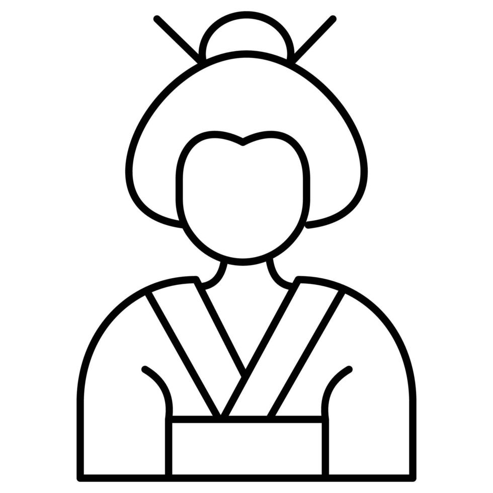 Geisha Which Can Easily Modify Or Edit vector