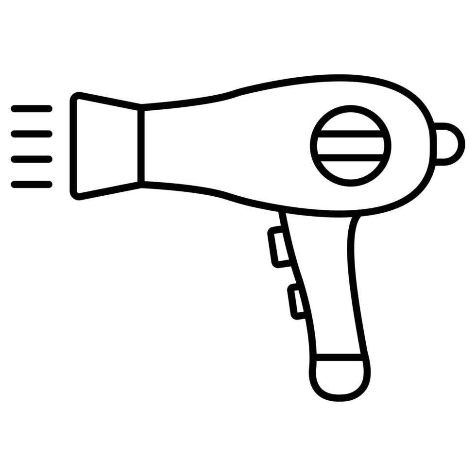 Hair dryer  which can easily modify or edit vector