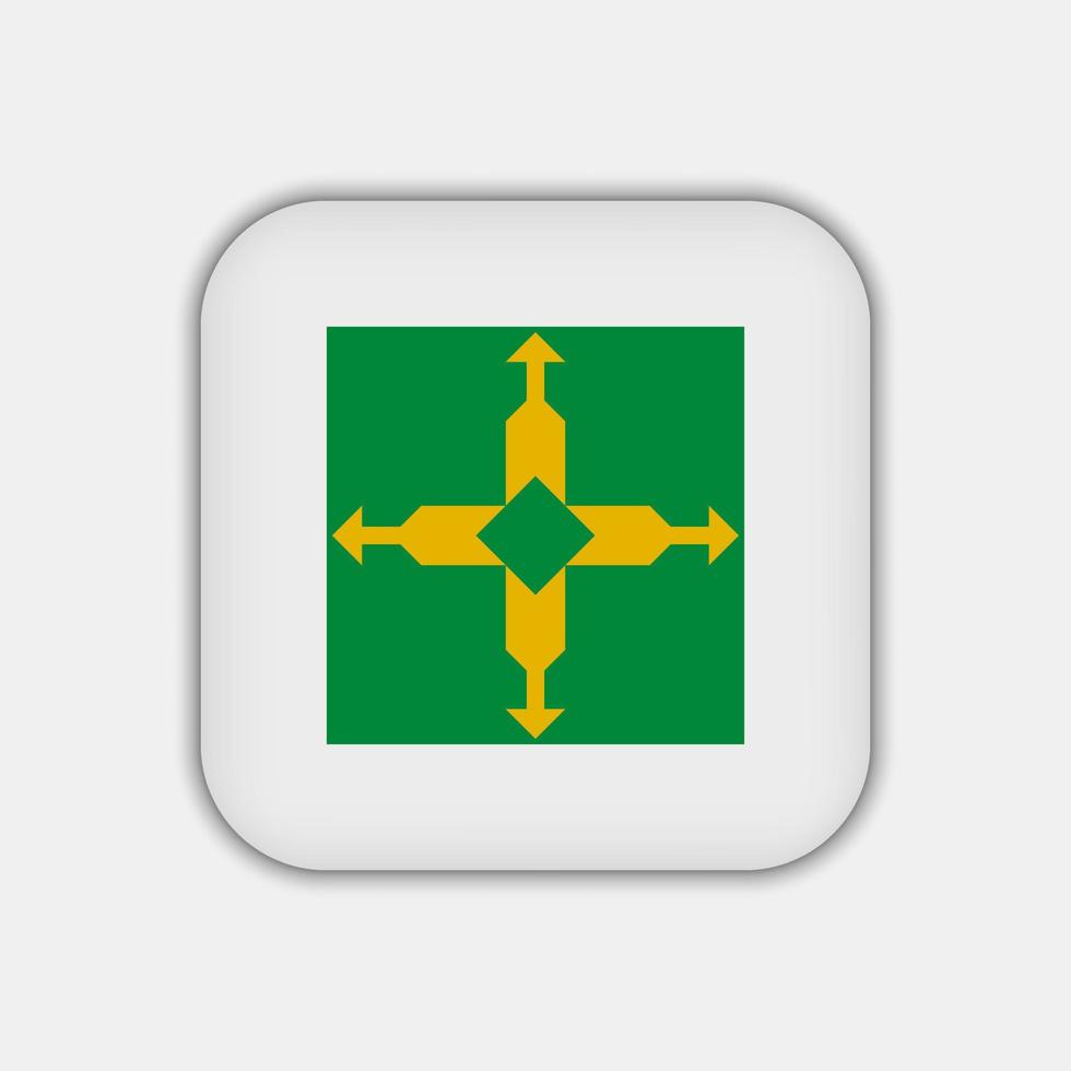 Federal District Flag, state of Brazil. Vector Illustration.