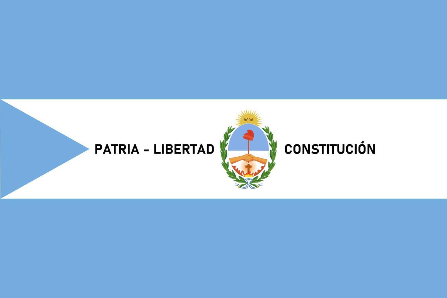 Corrientes Flag. Argentina Provinces. Vector Illustration.