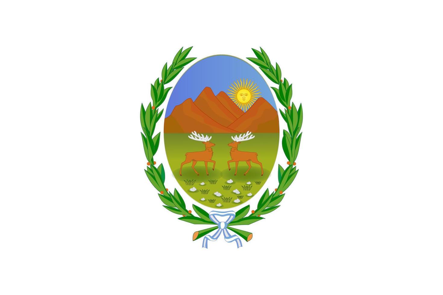 San Luis Flag. Argentina Provinces. Vector Illustration.