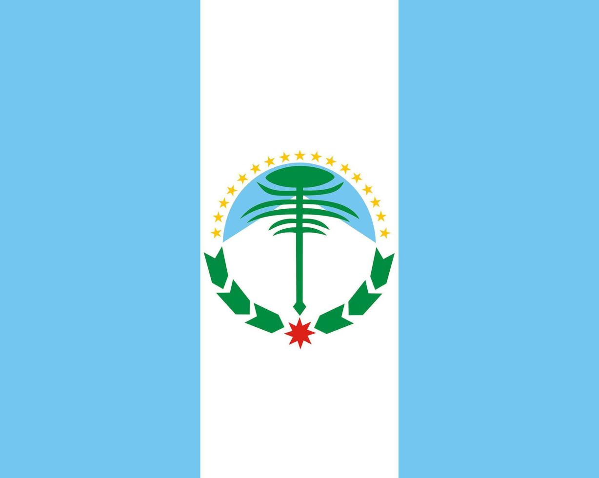 Neuquen Flag. Argentina Provinces. Vector Illustration.