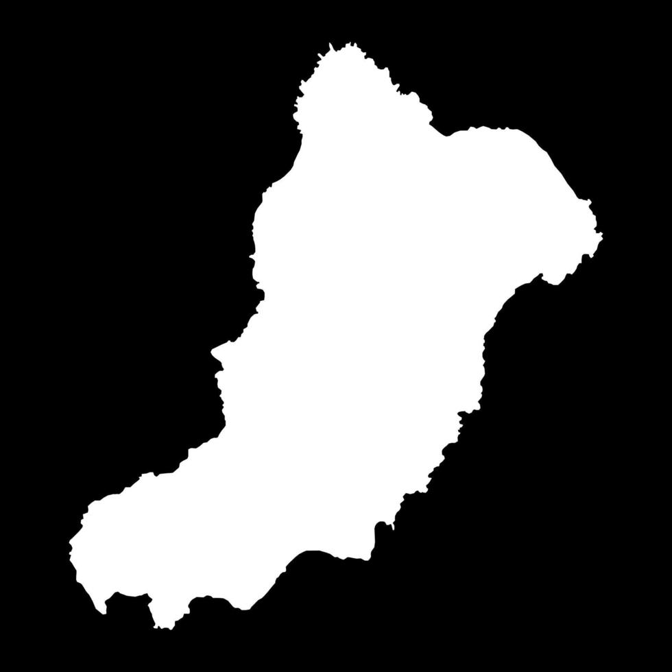 mapa isla la graciosa, región españa. ilustración vectorial vector