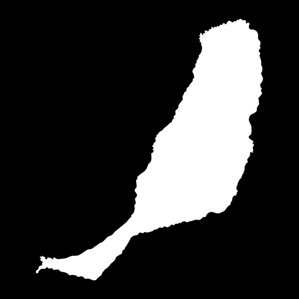 Fuerteventura island map, Spain region. Vector illustration.