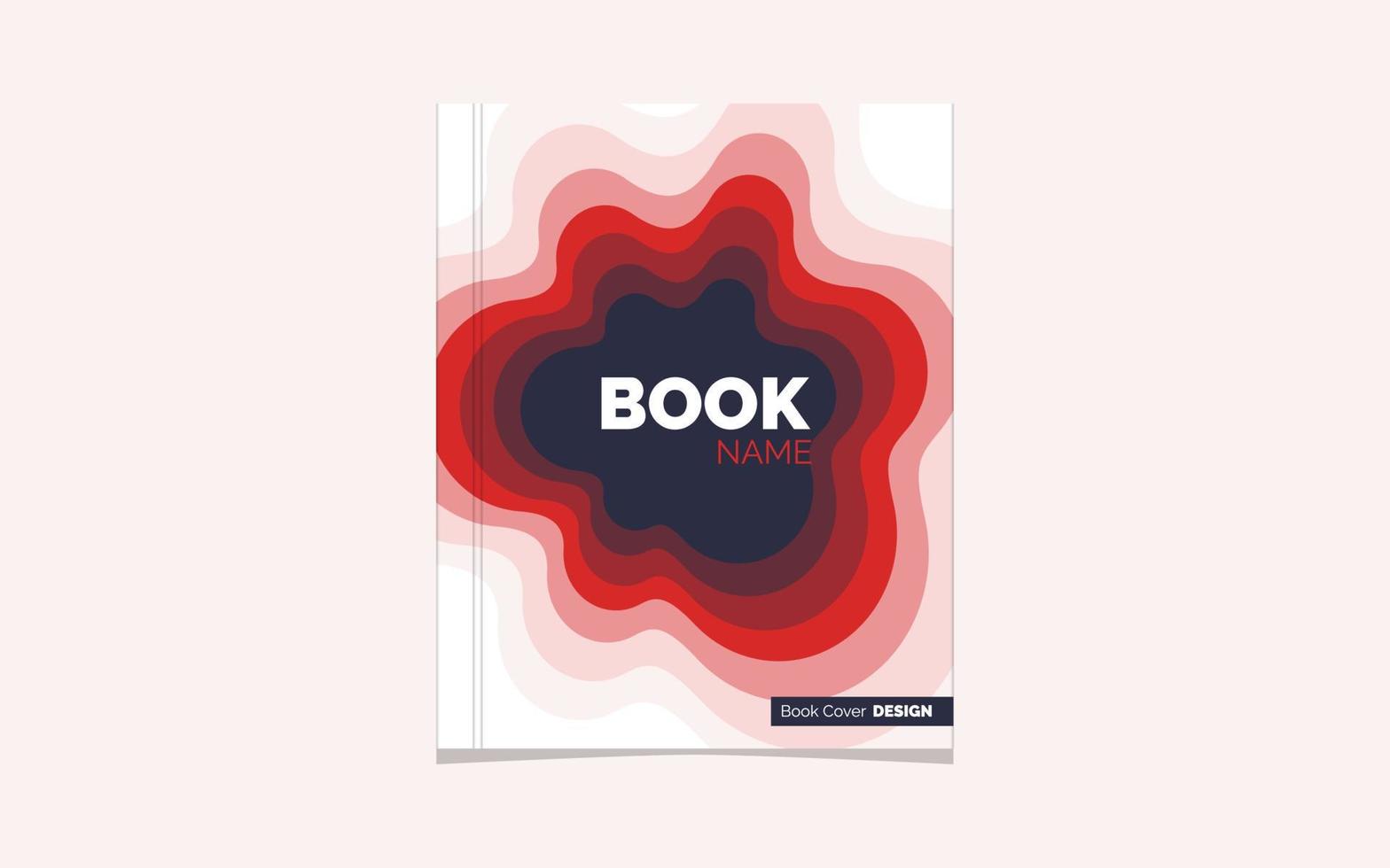 Book Cover or flyer template with 3d abstract paper cut blue green pink yellow background. Vector template in carving art style