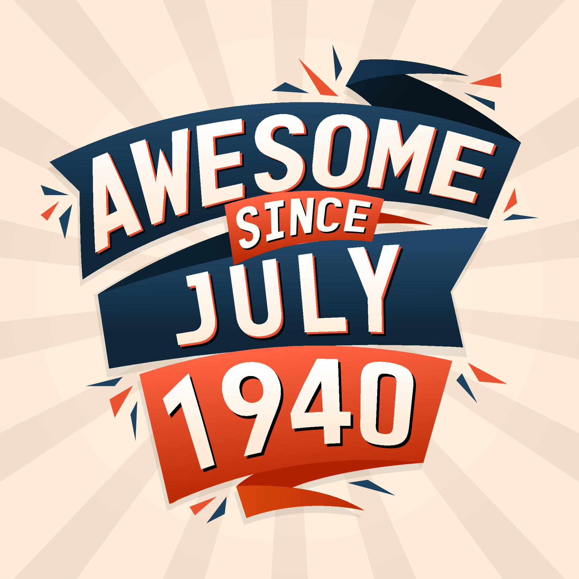 Awesome Since July 1940 Born In July 1940 Birthday Quote Vector Design awesome-since-july-1940-born-in-july-1940-birthday-quote-vector-design
