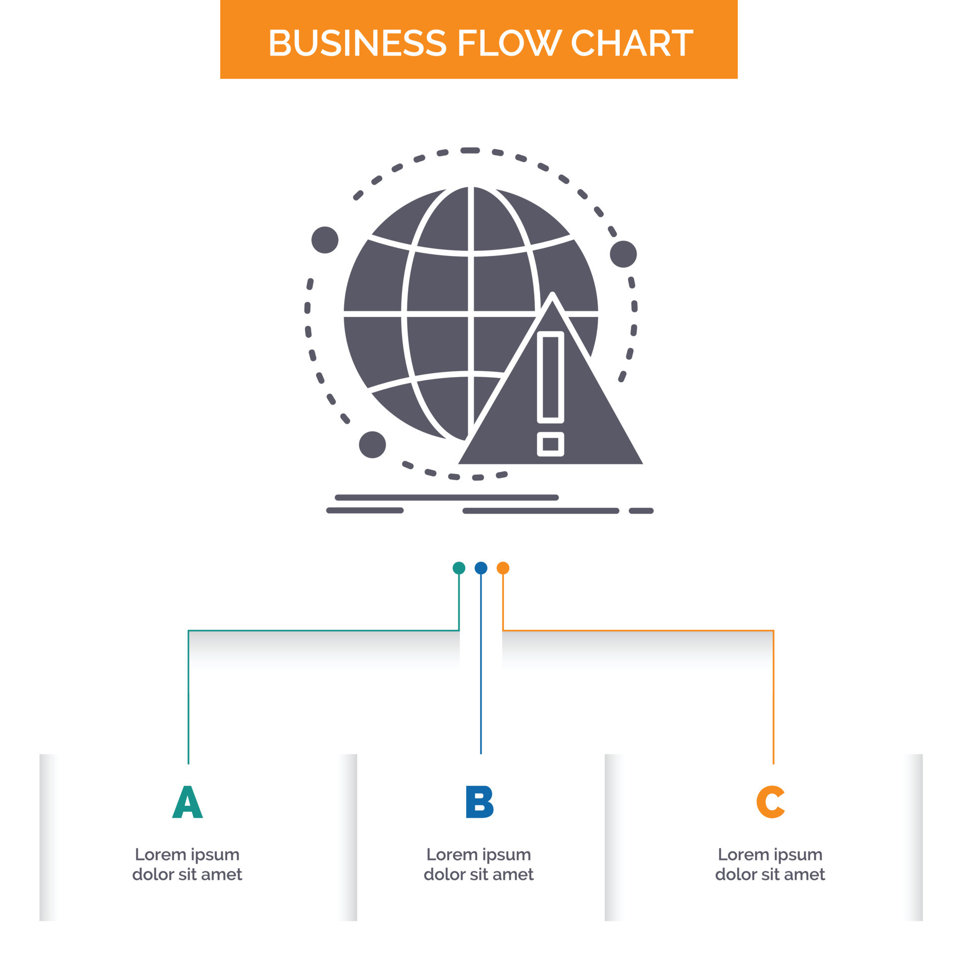 Alert. antivirus. attack. computer. virus Business Flow Chart Design