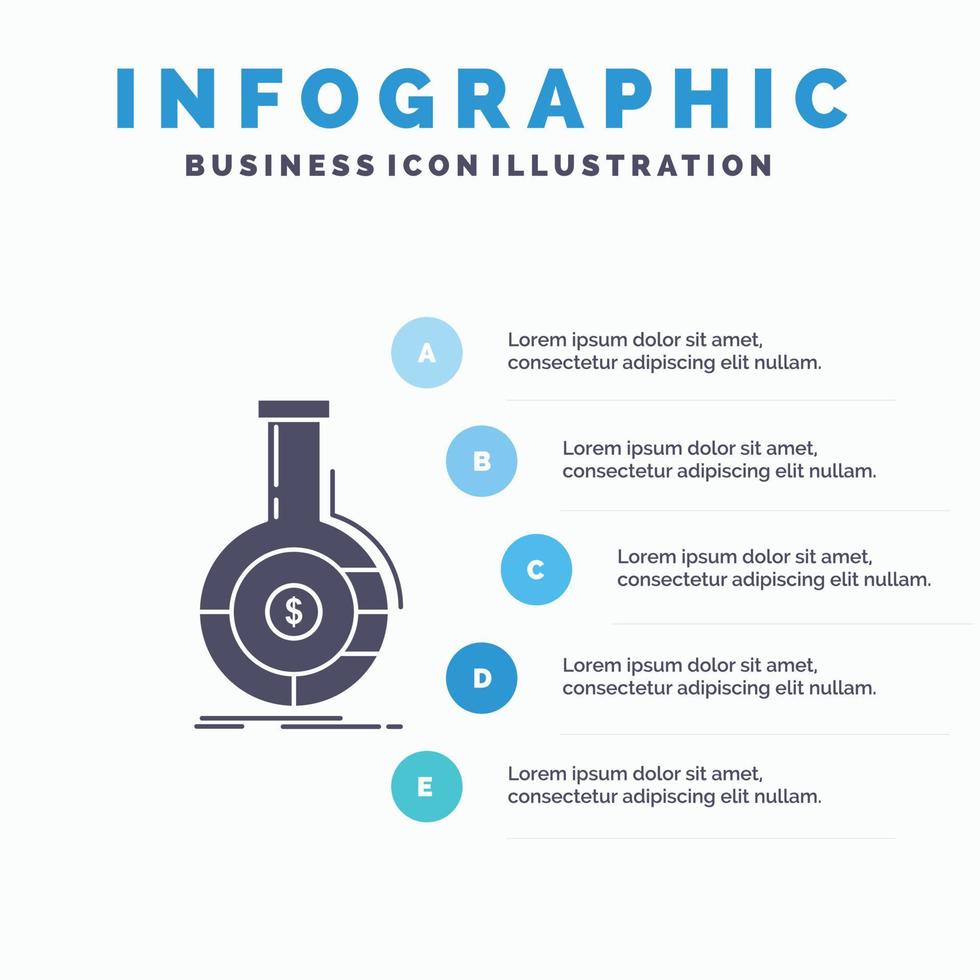 Analysis. analytics. banking. business. financial Infographics Template for Website and Presentation. GLyph Gray icon with Blue infographic style vector illustration.
