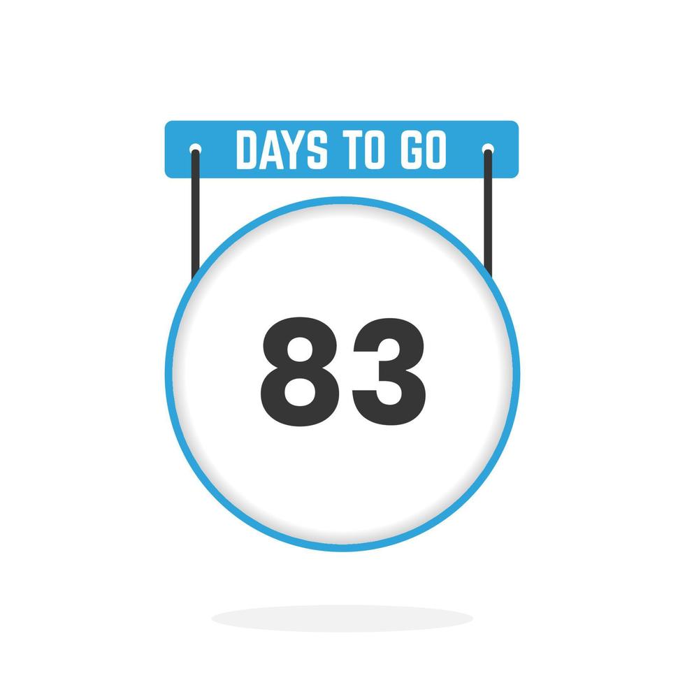 83 Days Left Countdown for sales promotion. 83 days left to go - Where Can I Watch 83 Days For Free