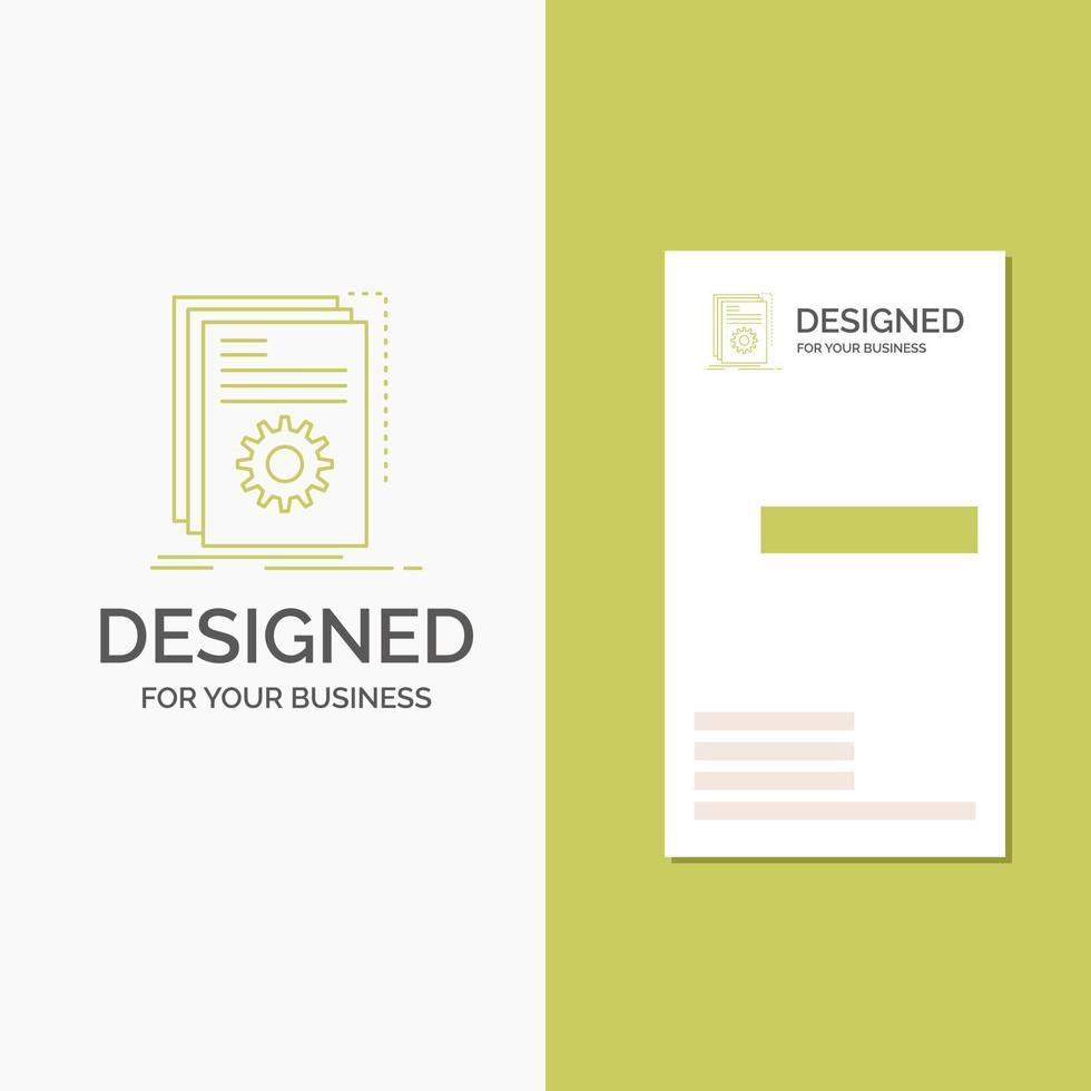 Business Logo for App. build. developer. program. script. Vertical Green Business .Visiting Card template. Creative background vector illustration