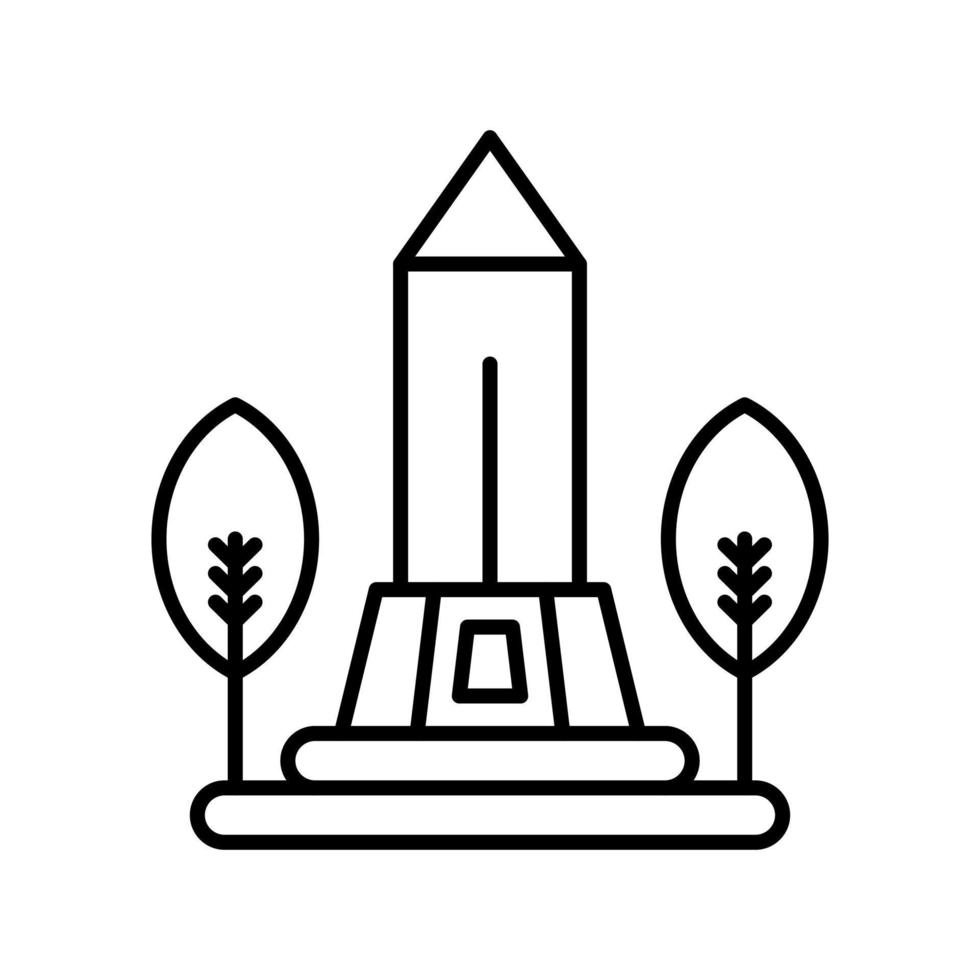 icono de vector de monumento