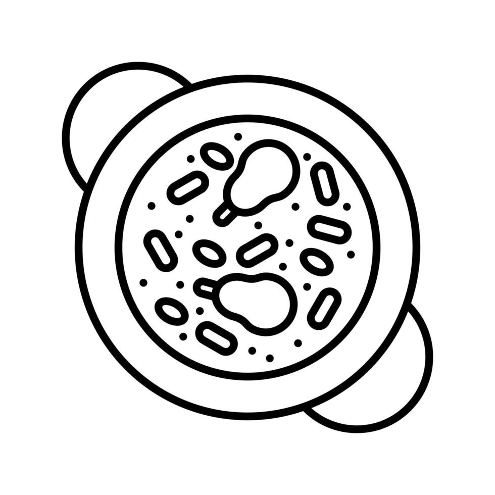 icono de vector de paella