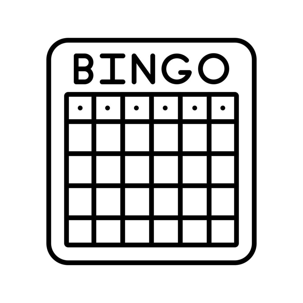 Bingo Vector Icon