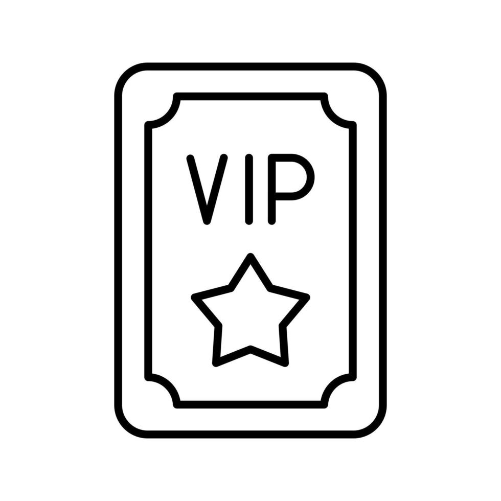 Vip Pass Vector Icon