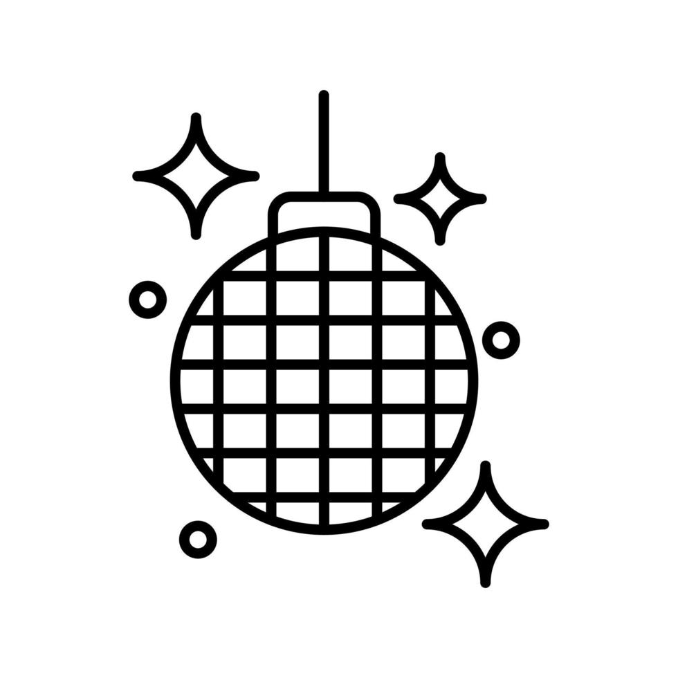 icono de vector de bola de discoteca