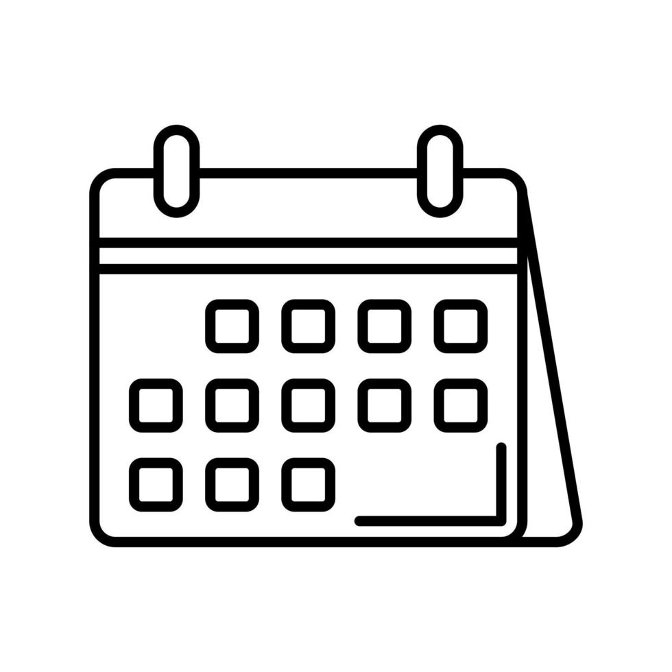 icono de vector de calendario