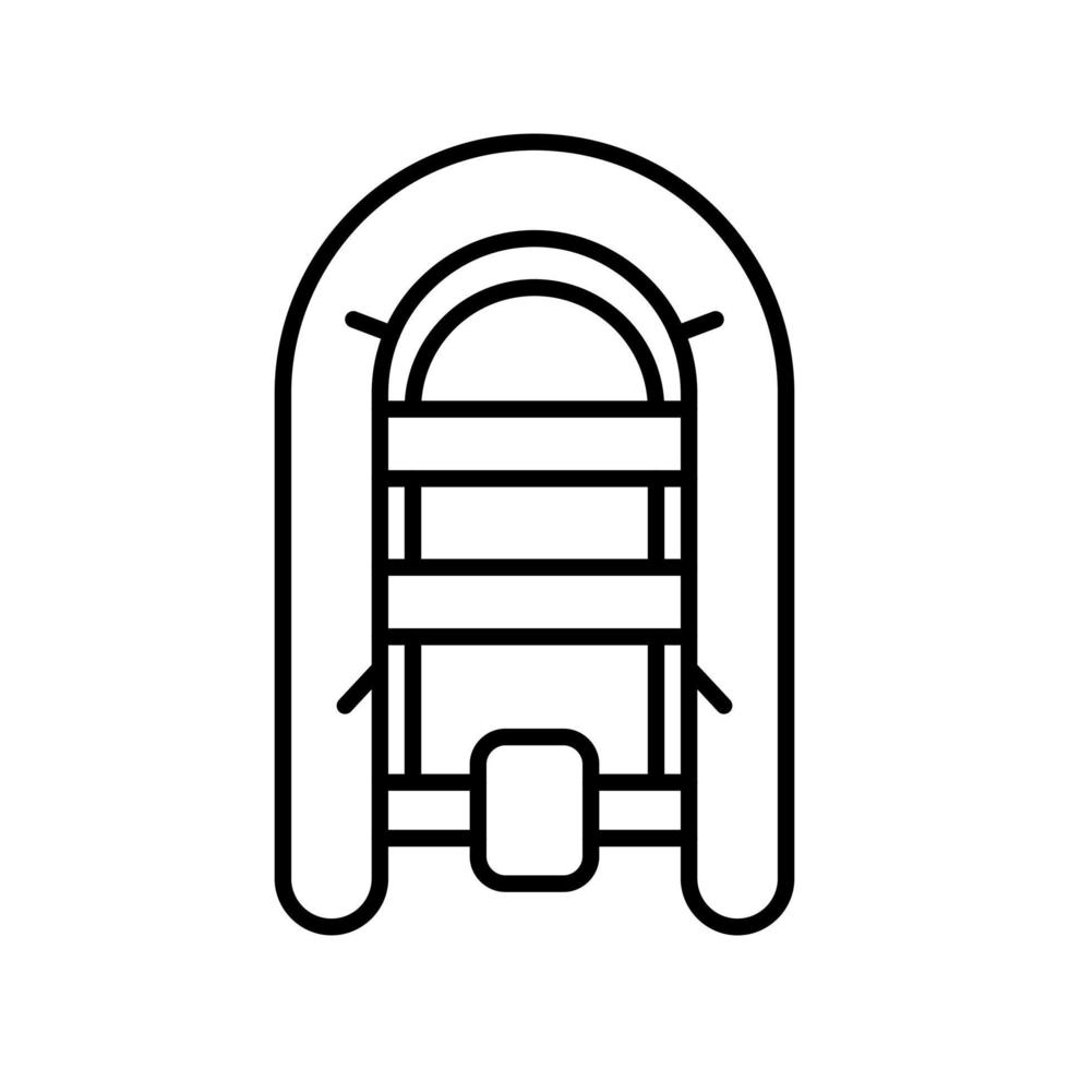 Inflatable Boat Vector Icon