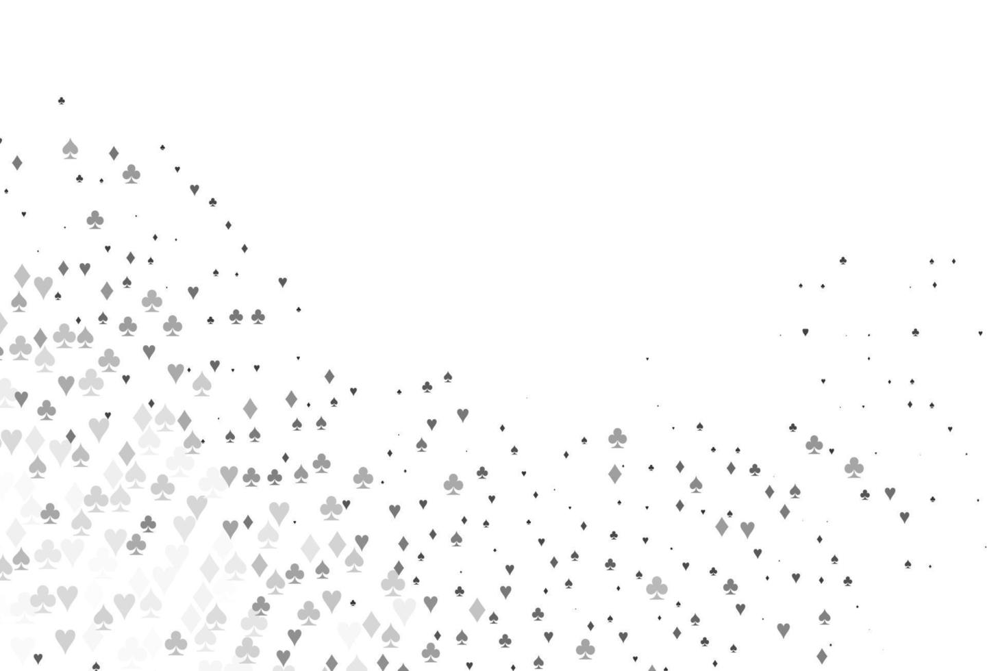 Light Silver, Gray vector background with cards signs.